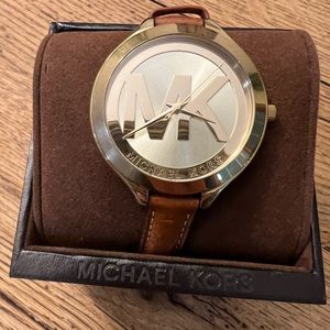 Michael Kors Women's Slim Runway Brown Watch MK2326